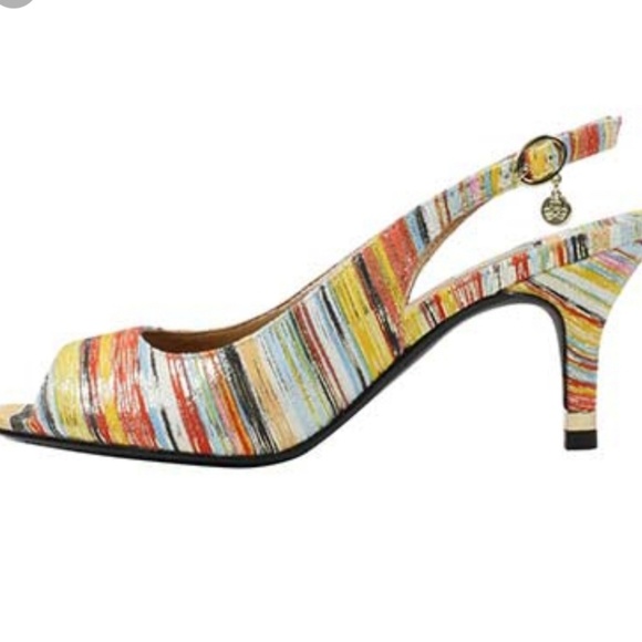 J. Reneé Open Toe Sling Pump - Picture 2 of 4